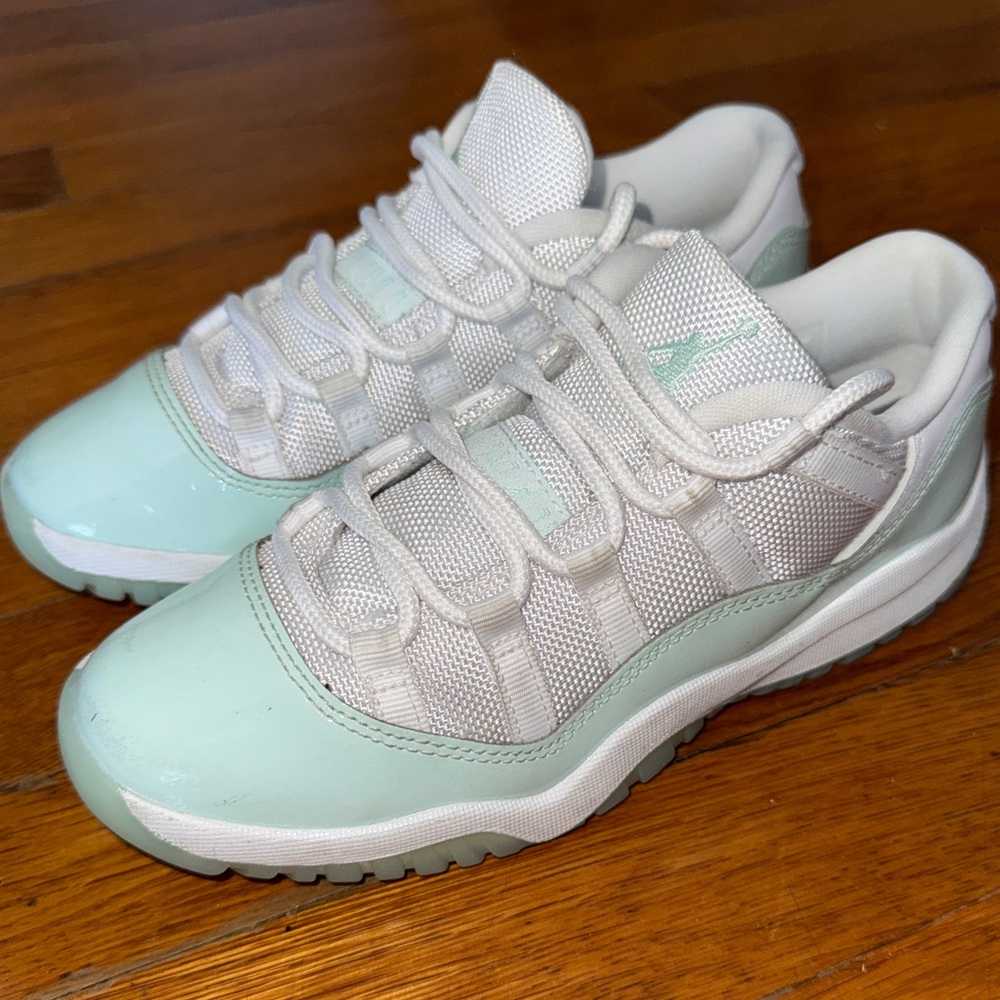 Jordan Kids Sneakers Mint Green and White